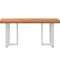 Esstisch Hellbraun 180x80x74 cm Massivholz Eiche Rechteckig