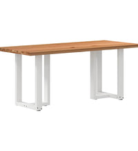 Esstisch Hellbraun 180x80x74 cm Massivholz Eiche Rechteckig