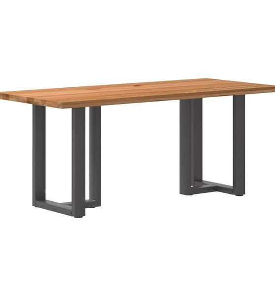 Esstisch Hellbraun 180x80x74 cm Massivholz Eiche Rechteckig