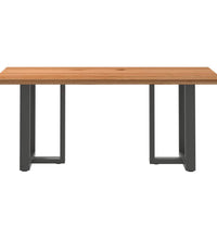 Esstisch Hellbraun 180x80x74 cm Massivholz Eiche Rechteckig