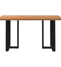 Bartisch Hellbraun 180x80x92 cm Massivholz Eiche Rechteckig