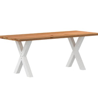 Bartisch Hellbraun 180x80x92 cm Massivholz Eiche Rechteckig