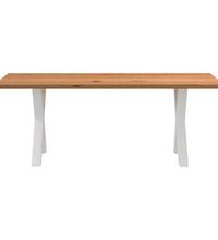 Bartisch Hellbraun 180x80x92 cm Massivholz Eiche Rechteckig