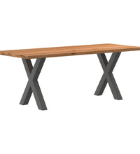 Bartisch Hellbraun 180x80x92 cm Massivholz Eiche Rechteckig