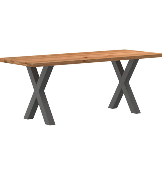 Bartisch Hellbraun 180x80x92 cm Massivholz Eiche Rechteckig