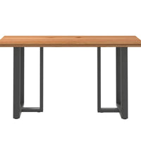 Bartisch Hellbraun 180x80x92 cm Massivholz Eiche Rechteckig