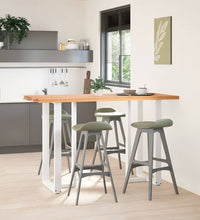 Bartisch Hellbraun 180x80x102 cm Massivholz Eiche Rechteckig