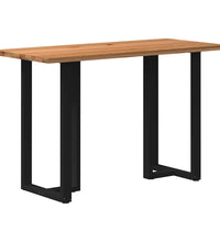 Bartisch Hellbraun 180x80x112 cm Massivholz Eiche Rechteckig