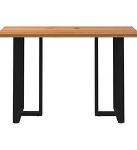 Bartisch Hellbraun 180x80x112 cm Massivholz Eiche Rechteckig