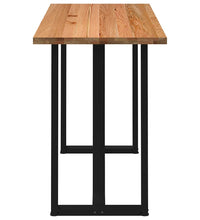 Bartisch Hellbraun 180x80x112 cm Massivholz Eiche Rechteckig