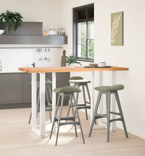 Bartisch Hellbraun 180x80x112 cm Massivholz Eiche Rechteckig