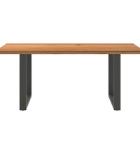 Esstisch Hellbraun 180x80x74 cm Massivholz Eiche Rechteckig