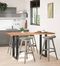 Bartisch Hellbraun 180x80x92 cm Massivholz Eiche Rechteckig