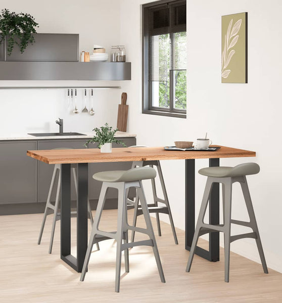 Bartisch Hellbraun 180x80x92 cm Massivholz Eiche Rechteckig