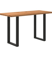 Bartisch Hellbraun 180x80x112 cm Massivholz Eiche Rechteckig