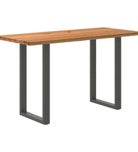 Bartisch Hellbraun 180x80x112 cm Massivholz Eiche Rechteckig