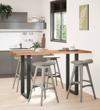 Bartisch Hellbraun 180x80x112 cm Massivholz Eiche Rechteckig