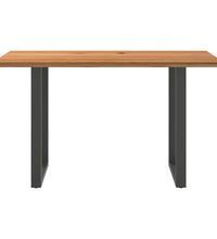 Bartisch Hellbraun 180x80x112 cm Massivholz Eiche Rechteckig