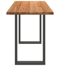 Bartisch Hellbraun 180x80x112 cm Massivholz Eiche Rechteckig