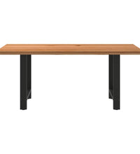 Esstisch Hellbraun 180x80x74 cm Massivholz Eiche Rechteckig