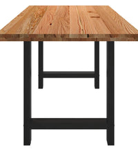 Esstisch Hellbraun 180x80x74 cm Massivholz Eiche Rechteckig