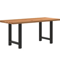 Esstisch Hellbraun 180x80x74 cm Massivholz Eiche Rechteckig