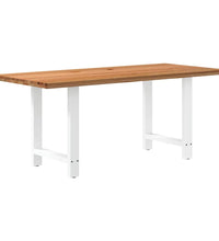 Esstisch Hellbraun 180x80x74 cm Massivholz Eiche Rechteckig