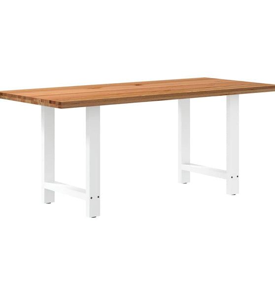 Esstisch Hellbraun 180x80x74 cm Massivholz Eiche Rechteckig