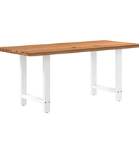 Esstisch Hellbraun 180x80x74 cm Massivholz Eiche Rechteckig