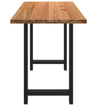 Bartisch Hellbraun 180x80x112 cm Massivholz Eiche Rechteckig