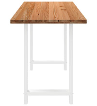 Bartisch Hellbraun 180x80x112 cm Massivholz Eiche Rechteckig