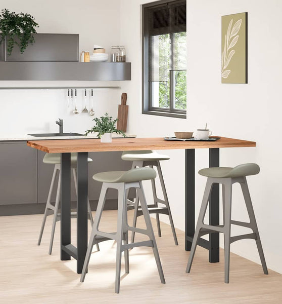 Bartisch Hellbraun 180x80x112 cm Massivholz Eiche Rechteckig