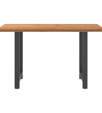 Bartisch Hellbraun 180x80x112 cm Massivholz Eiche Rechteckig