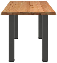 Esstisch mit Baumkanten 180x80x74cm Massivholz Eiche Rechteckig