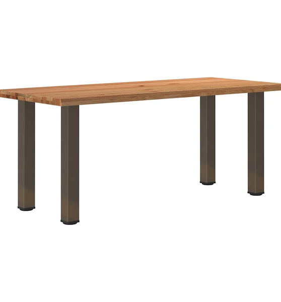 Esstisch mit Baumkanten 180x80x74cm Massivholz Eiche Rechteckig