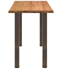 Bartisch mit Baumkanten 180x80x92cm Massivholz Eiche Rechteckig