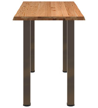 Bartisch mit Baumkanten 180x80x102 cm Massivholz Rechteckig