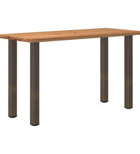 Bartisch mit Baumkanten 180x80x102 cm Massivholz Rechteckig