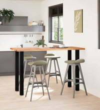 Bartisch Baumkante 180x80x112cm Massivholz Eiche Rechteckig