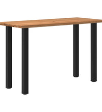 Bartisch Baumkante 180x80x112cm Massivholz Eiche Rechteckig