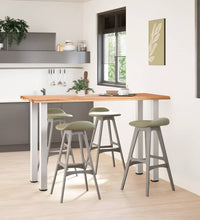 Bartisch Baumkante 180x80x112cm Massivholz Eiche Rechteckig