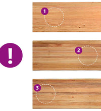 Bartisch Baumkante 180x80x112cm Massivholz Eiche Rechteckig