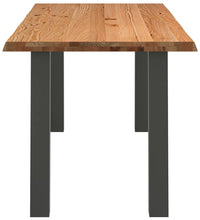 Esstisch mit Baumkanten 180x80x74cm Massivholz Eiche Rechteckig