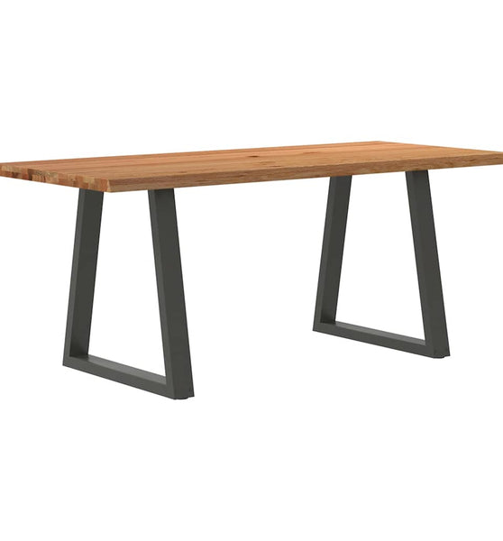 Esstisch mit Baumkanten 180x80x74 cm Massivholz Eiche