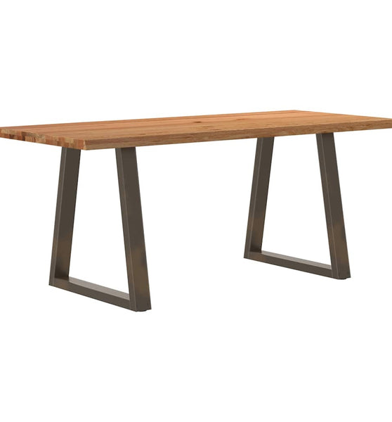 Esstisch mit Baumkanten 180x80x74 cm Massivholz Eiche