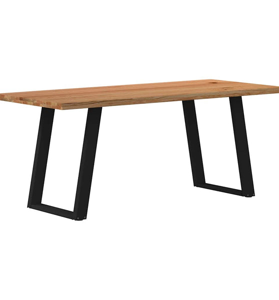 Esstisch mit Baumkanten 180x80x74cm Massivholz Eiche Rechteckig