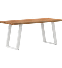 Esstisch mit Baumkanten 180x80x74cm Massivholz Eiche Rechteckig