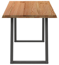 Esstisch mit Baumkanten 180x80x74cm Massivholz Eiche Rechteckig