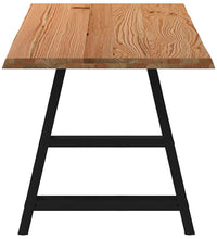 Esstisch mit Baumkanten 180x80x74cm Massivholz Eiche Rechteckig