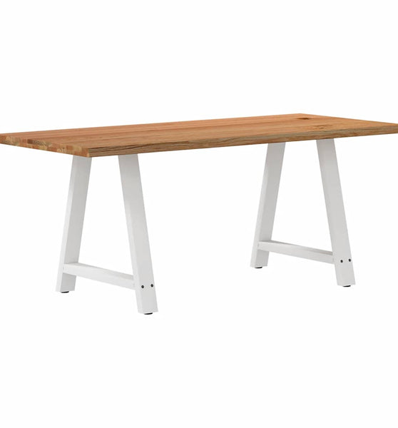 Esstisch mit Baumkanten 180x80x74cm Massivholz Eiche Rechteckig